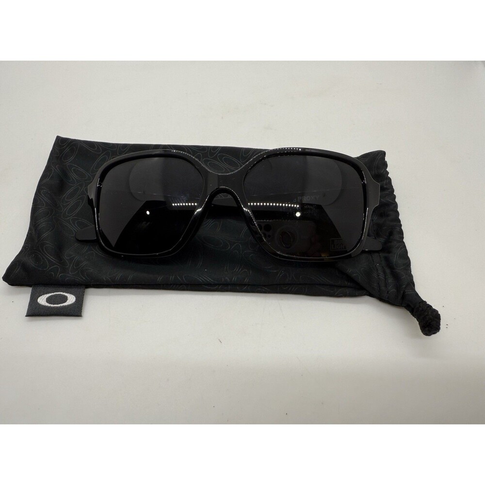 Oakley Proxy Black Sunglasses Proxy 009312-03 54-15 141 Black Frame, Case & Bag - Picture 13 of 16